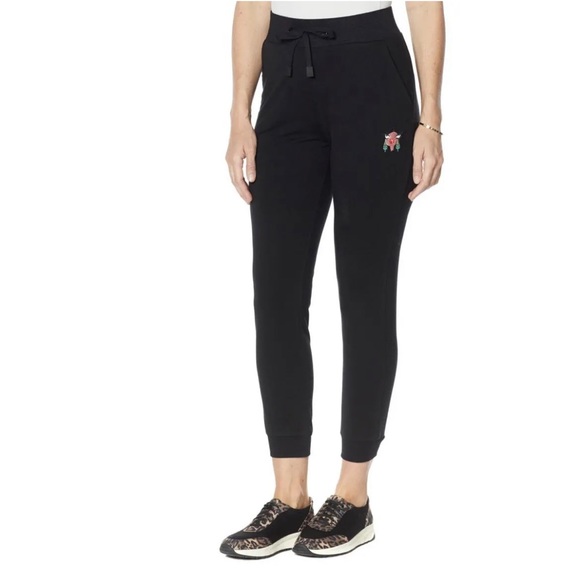 Badgley Mischka Pants - Badgley Mischka French Terry Jogger Pant Black NWT Size Medium